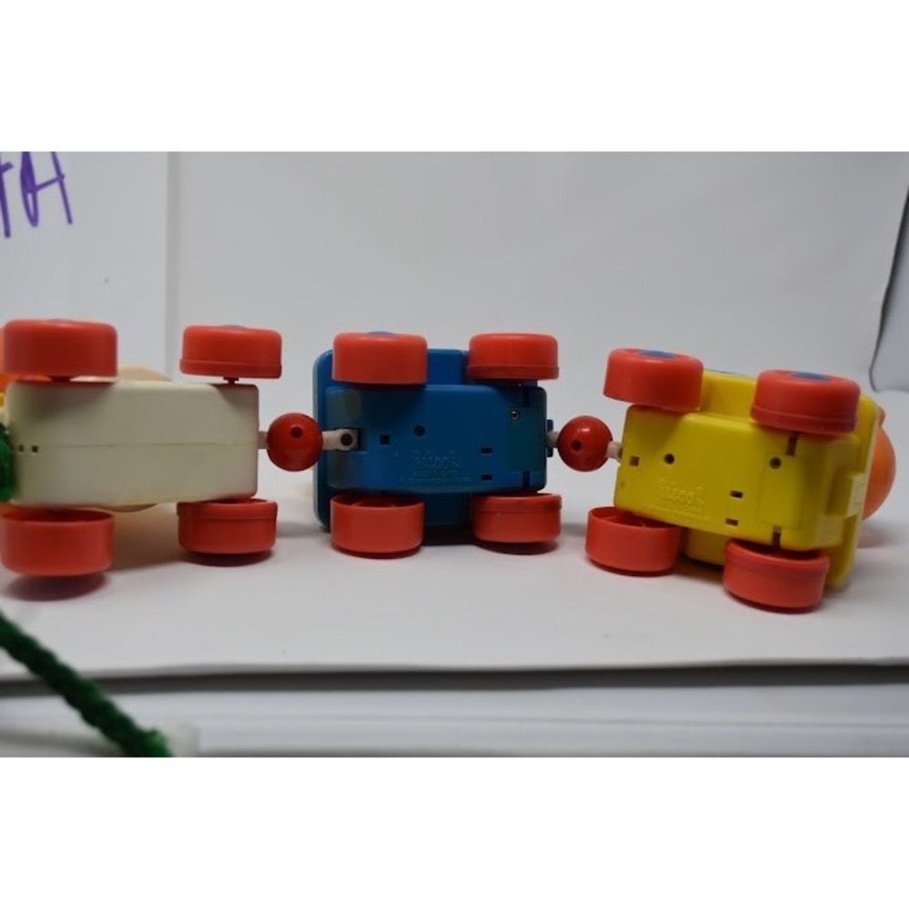 Fisher-Price Sesame Street Pull Along Train Toy Ernie Elmo Big Bird Vintage - Picture 6 of 9